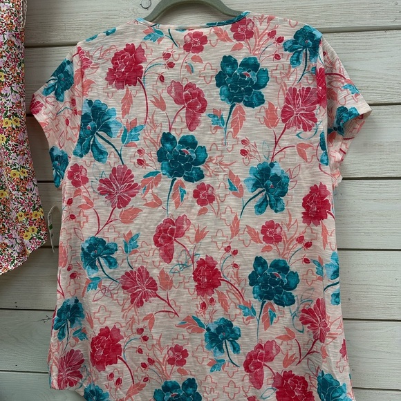 Style & Co Boho Floral Embroidered Tassel Blouse Top L NWT - Picture 4 of 8